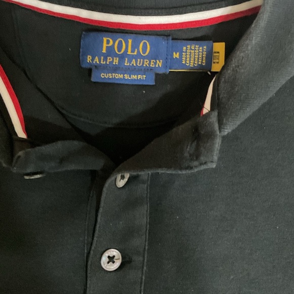 Polo Ralph Lauren Golf Polo Black Custom Slim Fit Short Sleeve - Picture 2 of 6